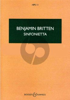 Britten Sinfonietta Op.1 (1932) (Chamber Orchestra - 10 Instruments) (Study Score)