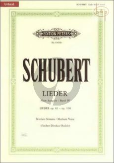 Lieder vol.4 (Mittel) (Neue Ausgabe Urtext)