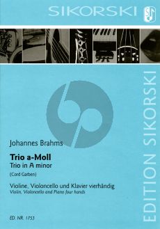 Brahms Trio a-moll Violine-Violoncello und Klavier vierhändig (transcr. Cord Garben)