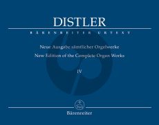 Distler New Edition of Complete Organ Works Vol.4 (edited by Armin Schoof)