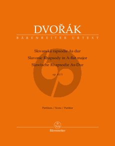 Dvorak Slawische Rhapsodie As-dur Op.45 No.3 Orchester Partitur (Robert Simon) (Barenreiter-Urtext)