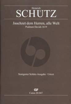 Schutz Jauchzet dem Herren alle Welt SWV 47 (aus Psalmen Davids) Partitur (Chor mit Instrumenten) (Günter Graulich)
