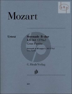 Gran Partita (Serenade) B-dur KV 361 (370a) (12 Blaser-Kontrab.) (Stimmen)