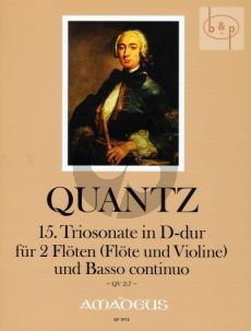 Triosonate D-major QV2:7 (2 Flutes[Fl.-Vi.]-Bc)