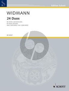 Widmann 24 Duos Vol. 2 No.14 - 24 Violin and Violoncello (Playing Score)