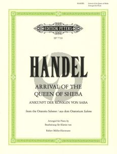 Handel The Arrival of the Queen of Sheba Piano Solo