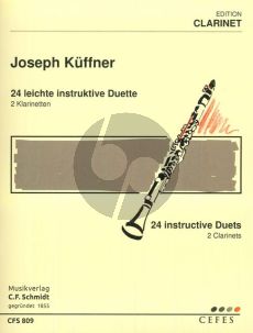 Kuffner 24 leichte instruktive Duette Op.200 2 Klarinetten