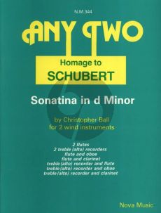 Ball Any Two - Homage to Schubert - Sonatina in d-Minor for 2 Wind Instruments