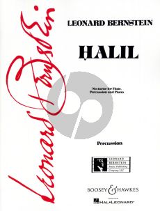 Bernstein Halil Nocturne Flute-Percussion and Piano (Score and Parts)