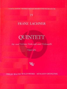 Lachner Quintett c-moll Op.121 fur 2 Violinen, Viola und 2 Violomcelli Stimmen