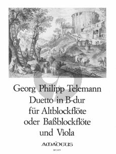 Telemann Duetto B-dur TWV 41:B3 Treble Recorder [Bass Rec.] - Viola (aus der Getreue Music - Meister) (Winfried Michel)