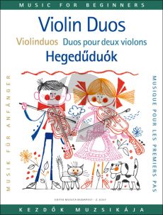 Akbum Violin Duets for Beginners for 2 Violins (Edited by Lajos Vigh)