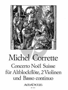 Corrette Concerto Noel Suisse Treble Rec. [Fl/Ob.]- 2 Vi.- Bc (Score/Parts) (edited by Yvonne Morgan and Willy Hess)