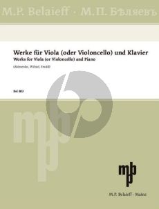 Belle Epoque Russe for Viola or Cello and Piano (Akimenko-Wihtol-Ewald)