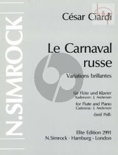 Le Carnaval Russe Flute and Orchestra piano reduction (Variations Brillantes)