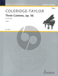 Coleridge-Taylor Three Cameos Op.56 for Piano Solo (1904)