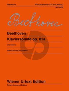 Beethoven Piano Sonata Op.81A (Les Adieux) for Piano Solo (Edited after sources by Peter Hauschild and Jochen Reutter / Fingerings by Pavel Gililov)