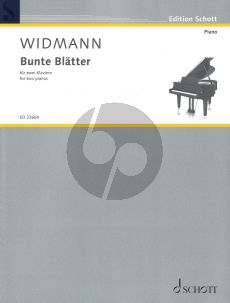 Widmann Bunte Blätter for 2 Pianos