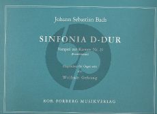 Bach Sinfonia D dur (Vorspiel Kantate nr.29 fur Orgel) (ed. Wolfram Gehring)