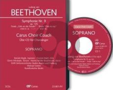 Beethoven Symphonie No.9 (Finale) Ode an die Freude Soli-Chor-Orch. Alt Chorstimme CD (Carus Choir Coach)