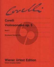 Corelli 12 Sonaten Op.5 Vol.2 No.7-12 for Violin and Bc (edited by Moosbauer-Goebel-Jira) (Wiener-Urtext)