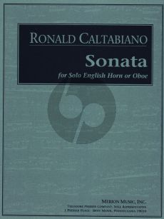 Caltabiano Sonata English Horn or Oboe solo