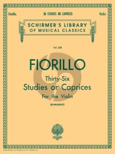 Fiorillo 36 Studies or Caprices for Violin (Henry Schradieck)