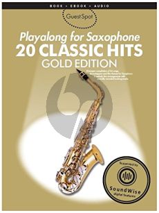 Guest Spot 20 Classic Hits Playalong Gold Ed. altosax. book-CD