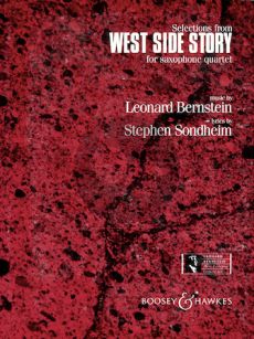 West Side Story Selections for Saxophone Quartet and Optional Percussion) (Boatman) (Score/Parts)