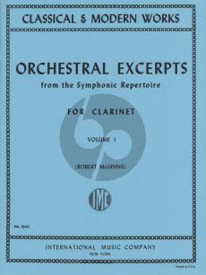 Orchestral Excerpts from the Symphonic Repertoire Vol.1 Clarinet (Robert McGinnis)