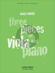 Coletti 3 Pieces Viola-Piano