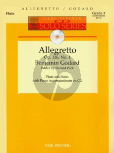 Godard Allegretto Op.116 No.1 Flute and Piano (Bk-Cd) (edited by Donald Peck) (grade 3)