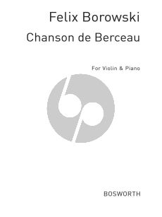 Borowski Chanson de Berceau Violin and Piano