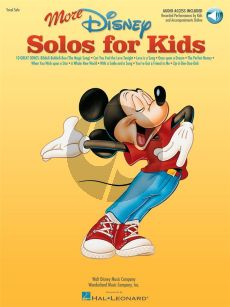 More Disney Solos for Kids Voice and Piano (10 Songs) (Book with Audio online)