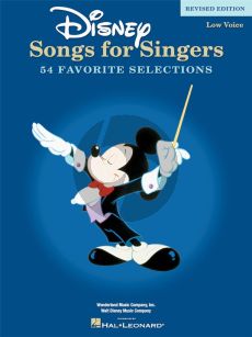 Disney Songs for Singers Low Voice (54 Songs) (revised ed.)