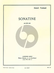 Tomasi Sonatine Flute solo