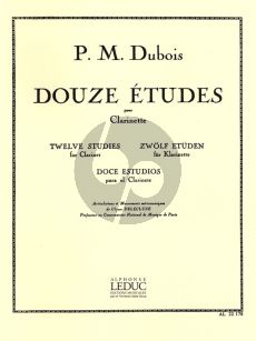 Dubois 12 Etudes pour Clarinette