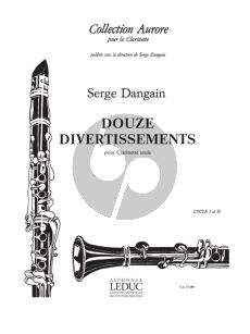 Dangain 12 Divertissements pour Clarinette