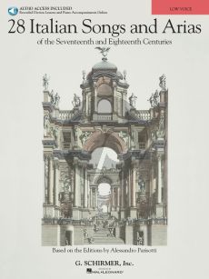 28 Italian Songs and Arias of the 17th. and 18th. Centuries Low Voice (Book with Audio online) (based on the editions of A. Parisotti) (R.Walters)