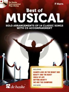 Album Best of Musical - Solo Arrangements of 14 Classic Songs for Horn in F Book with Cd (arr. Eric Idle) (Grade 3)