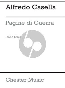 Casella Pagine di Guerra Op. 27 Piano 4 hds