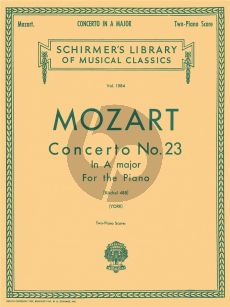 Mozart Concerto No.23 A-Major KV 488 Piano and Orchestra Edition for 2 Pianos (Francis L. York)