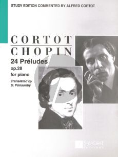 Chopin Preludes Piano (edited by Alfred Cortot) (english texts)