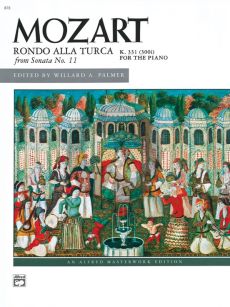 Mozart Marcia alla Turca from Sonata KV 331 Piano solo (edited by Willard A. Palmer)