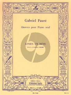 Faure Apres un Reve piano seule