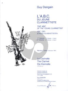 Dangain L'ABC du jeune Clarinettiste Vol. 2