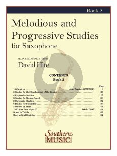 Hite Melodious & Progressive Studies Vol.2 Saxophone