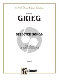 Grieg 36 Selected Songs for Low Voice and Piano