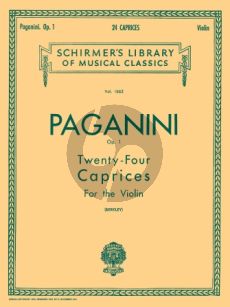 Paganini 24 Caprices Op. 1 Violin