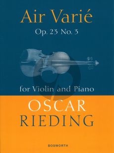 Rieding Air Varie Op.23 No.3 Violin - Piano